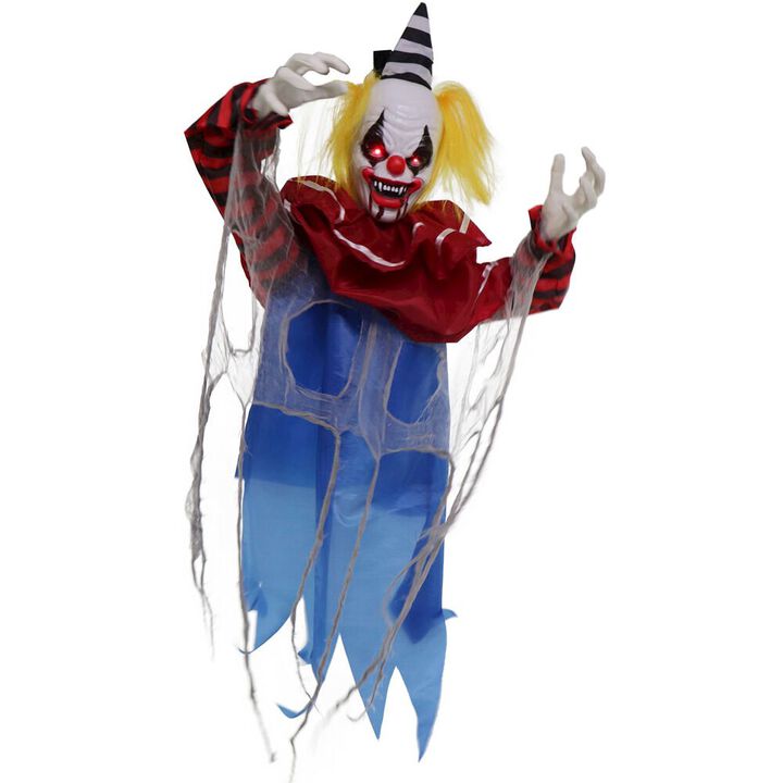 Haunted Hill Farm 45'' Hooked Animated Clown Door Greeter