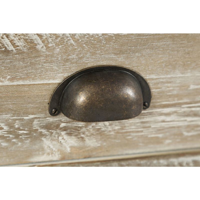 Jofran Artisan's Craft Rustic Farmhouse Distressed Solid Wood Accent Table