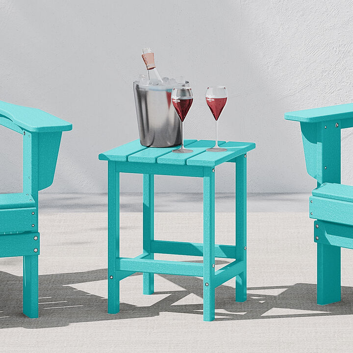 WestinTrends Westintrends 14" square outdoor Side table for Adirondack chair