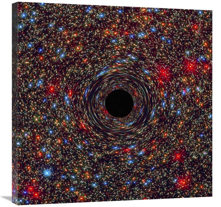 Black Hole in NGC 1600-Canvas Art-30x30