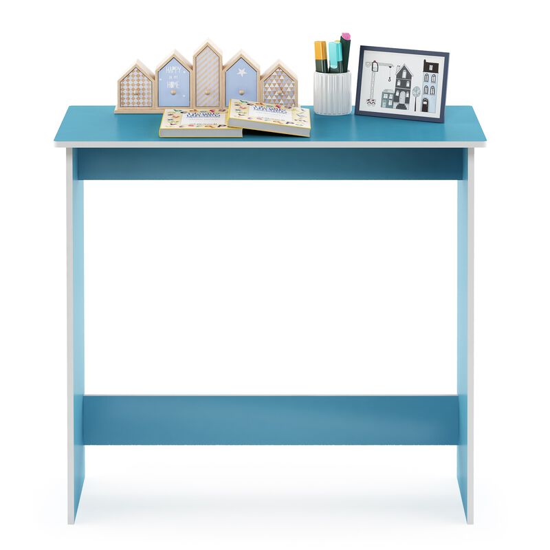 Furinno Furinno 14035 Simplistic Study Table, Light Blue/White