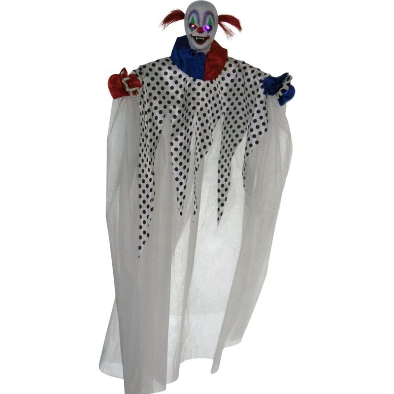 Haunted Hill Farm 47 Hanging Clown, Spins, Lights