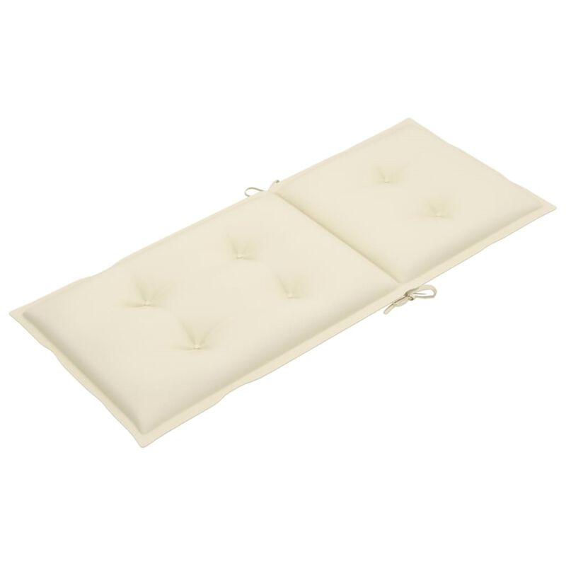 vidaXL Garden Chair Cushions 2 pcs Cream 47.2"x19.7"x2.8"
