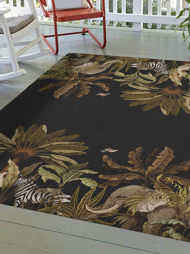 Tropics TC8 Black 8' x 10' Rug
