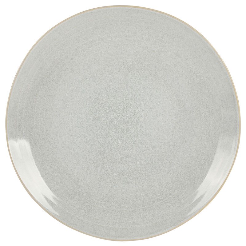 Laurie Gates Ravenna 16 Piece Round Stoneware Dinnerware Set in Grey