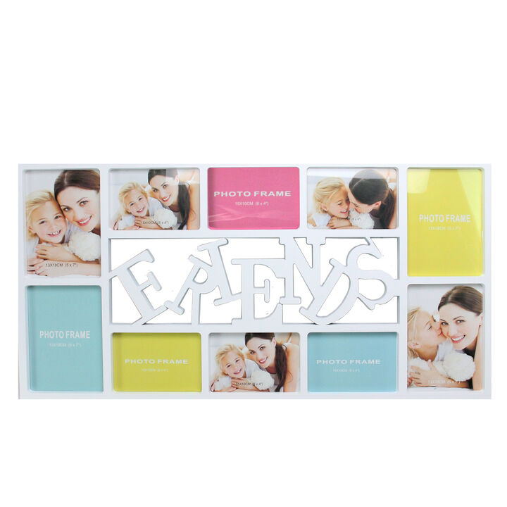 29" White "FRIENDS" Hanging Collage Picture Frame