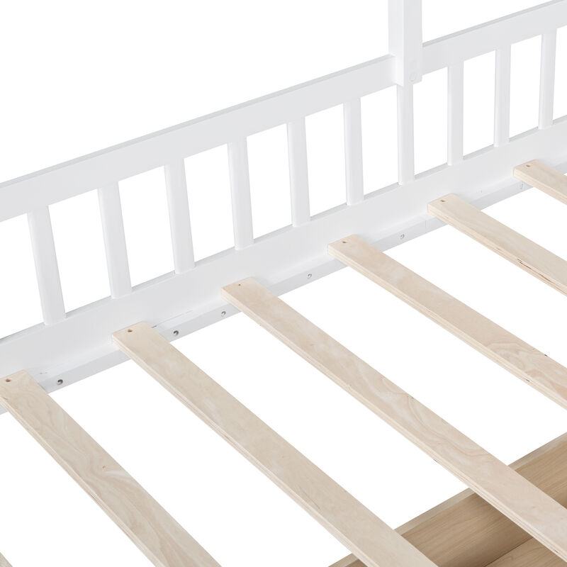 Merax House Platform Bed with Sofa