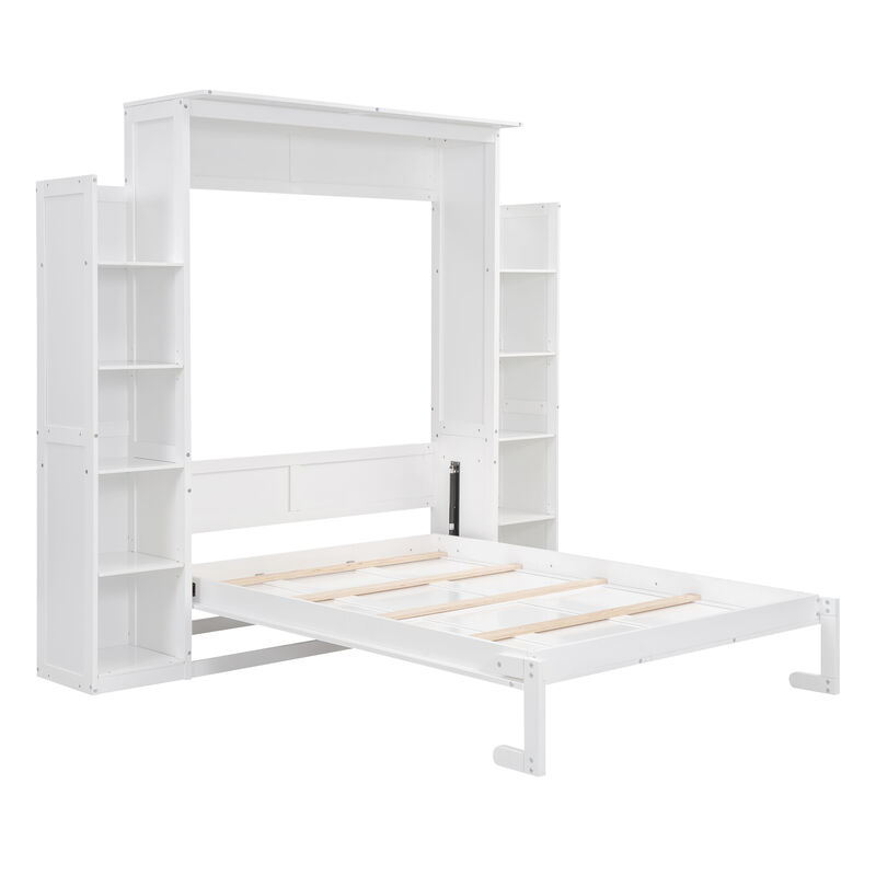 Merax Classical Murphy Bed with LED Lights
