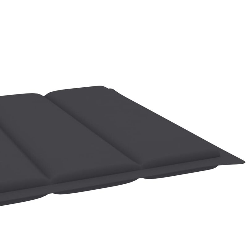 vidaXL Sun Lounger Cushion Anthracite 78.7"x19.7"x1.6" Fabric
