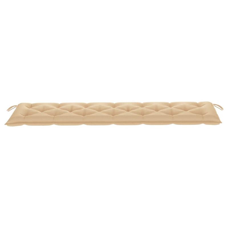 vidaXL Garden Bench Cushion Beige 78.7"x19.7"x 2.8" Fabric
