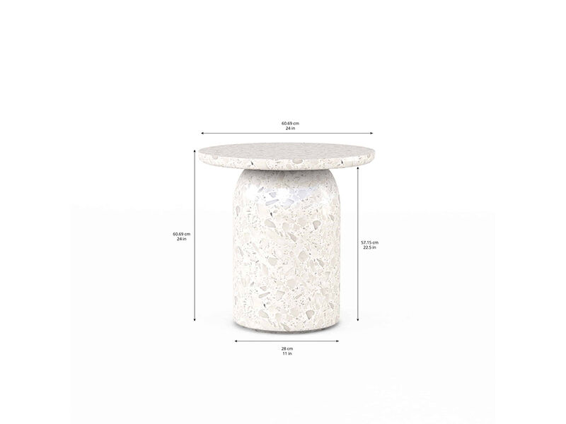 Cotiere Terrazzo End Table
