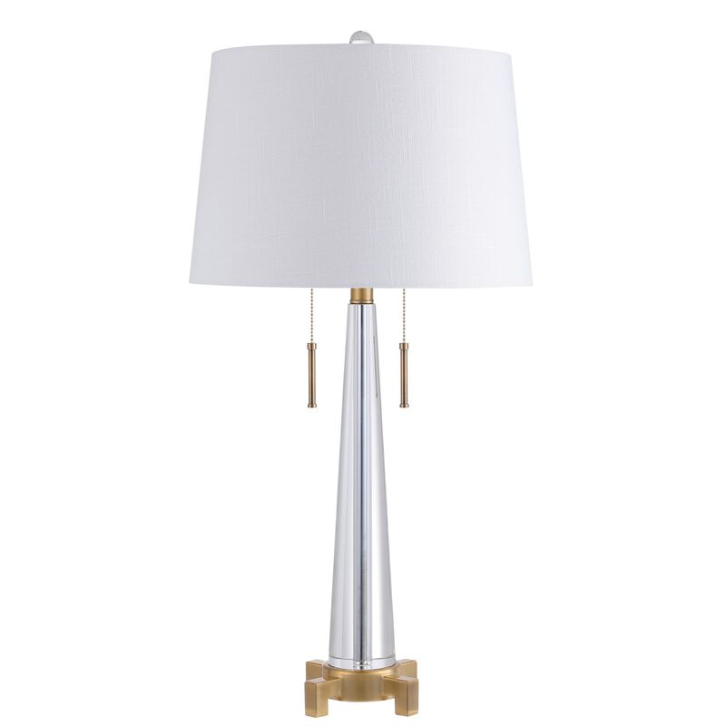 Zoe 2-Light Crystal LED Table Lamp