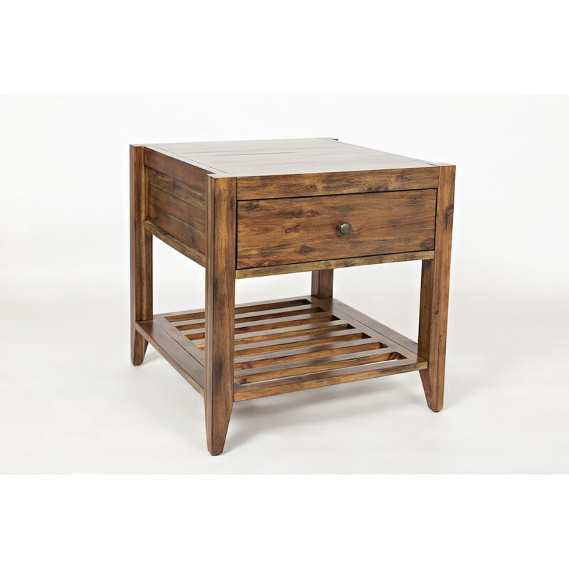 Jofran Beacon Street Modern Essential Solid Wood End Table