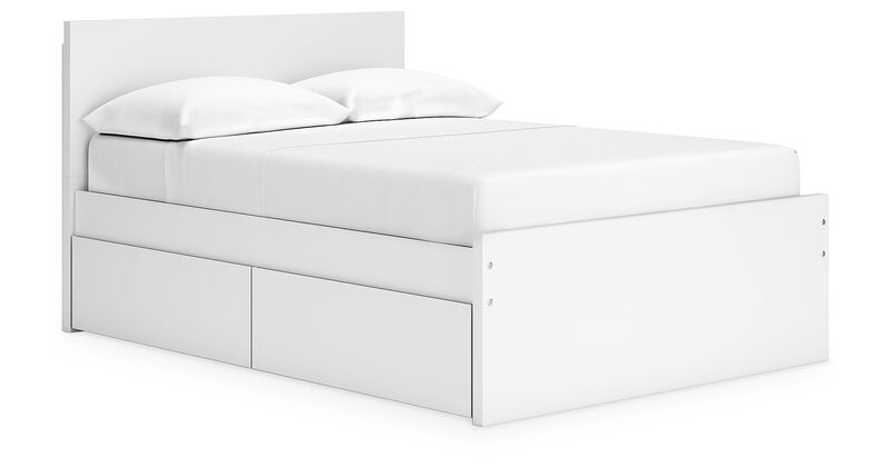 Onita Panel Platform Bed with 2 Side Storage with Headboard