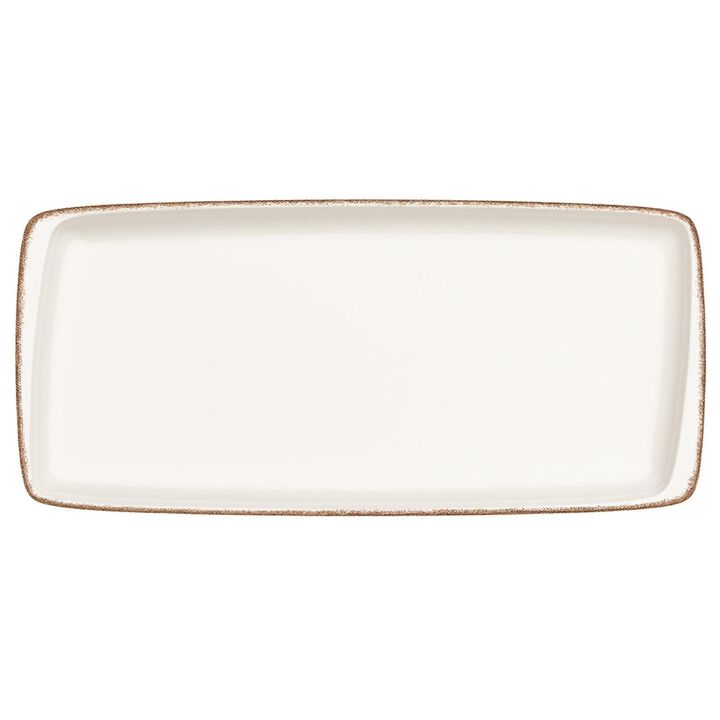 Retro 13.5" x 6" x h:0.75" Rectangular Decorated Porcelain Platter