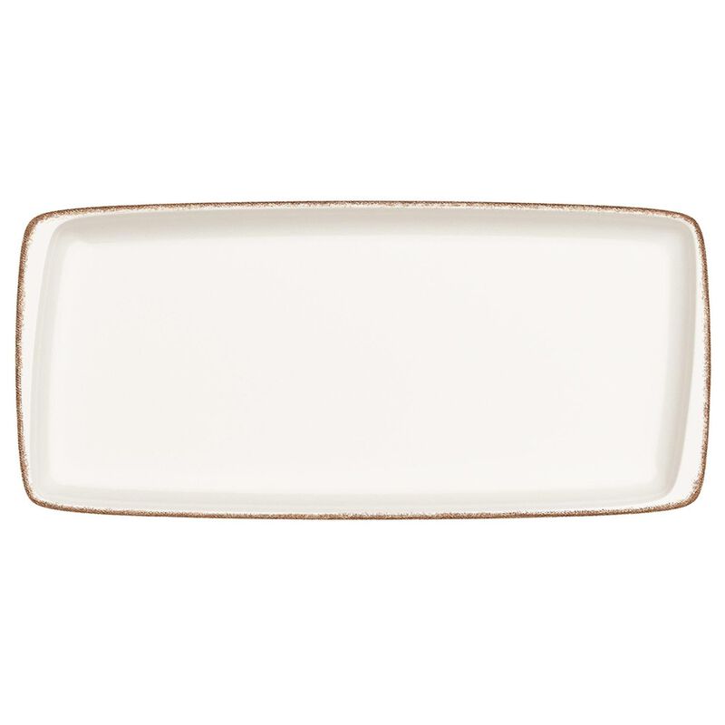 Retro 13.5" x 6" x h:0.75" Rectangular Decorated Porcelain Platter