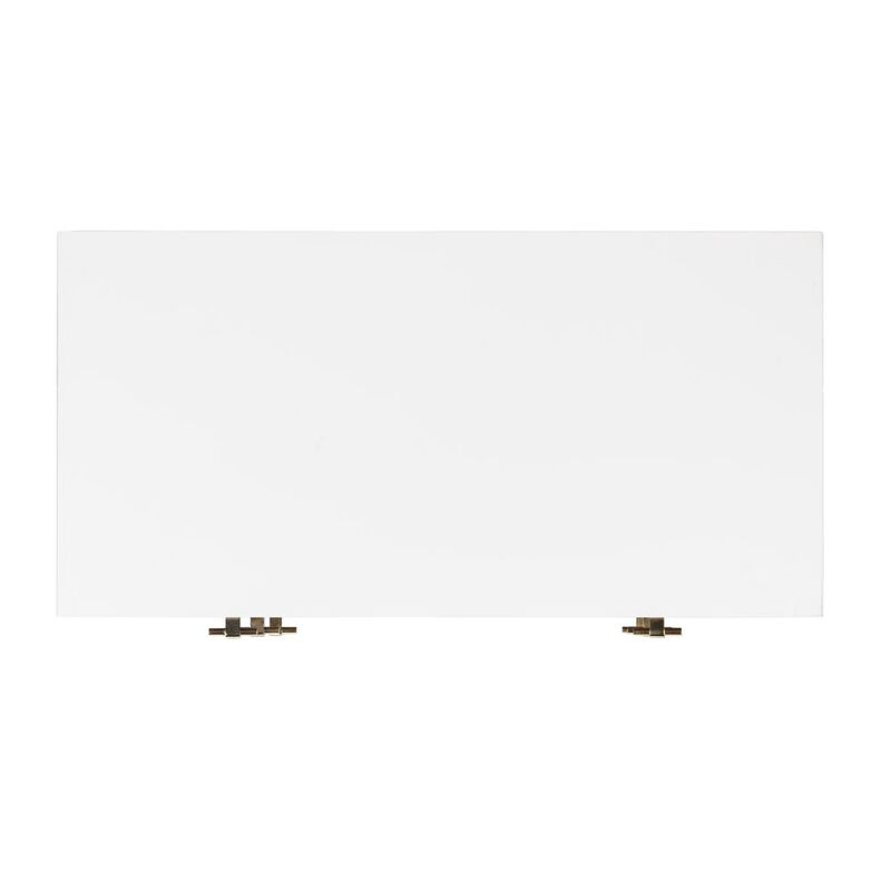 Safavieh Genevieve 3 Drawer Dresser, White/Walnut