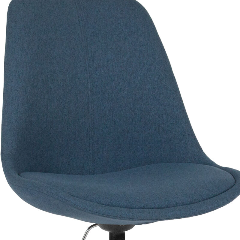 Aurora Series Mid-Back Fabric Task Office Chair with Pneumatic Lift and Chrome Base