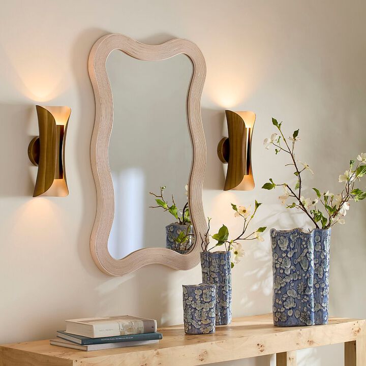 Deli Wavy Bamboo Mirror