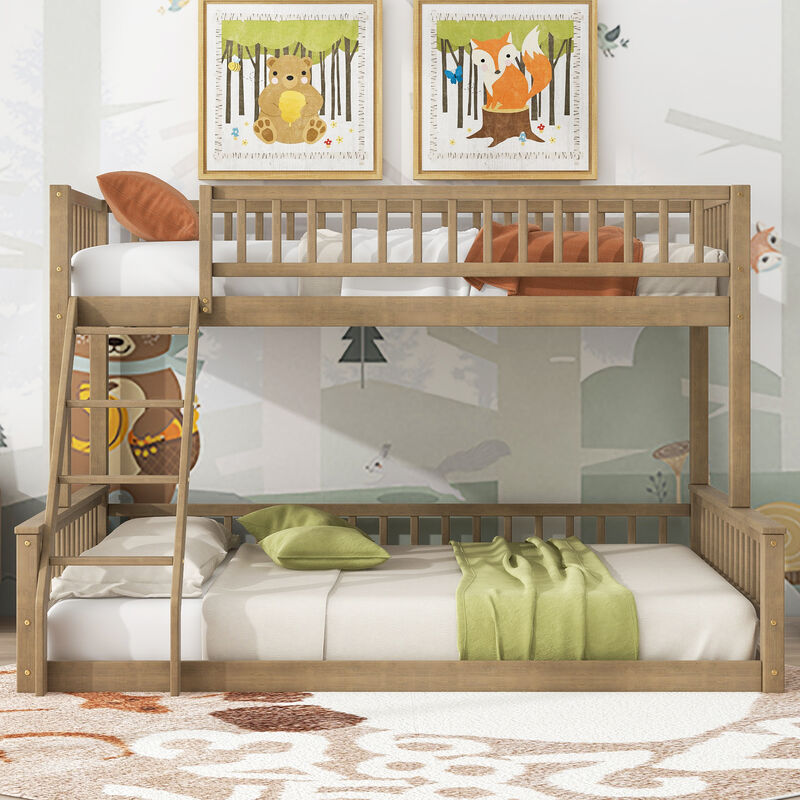 Merax Bunk Bed with Ladder and Guardrails