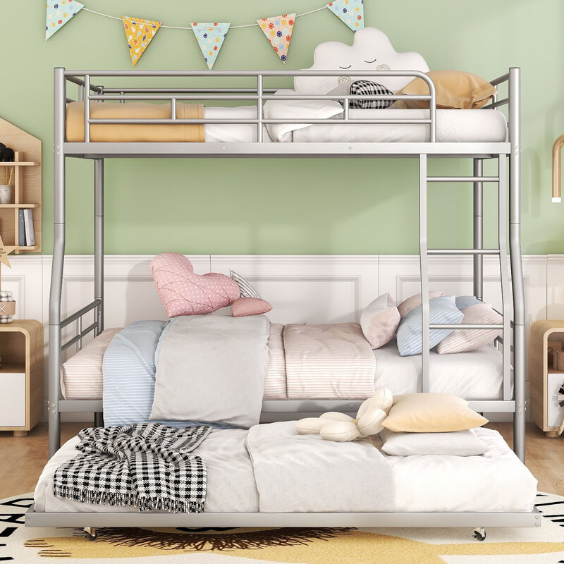 Merax Metal Bunk Bed with Trundle