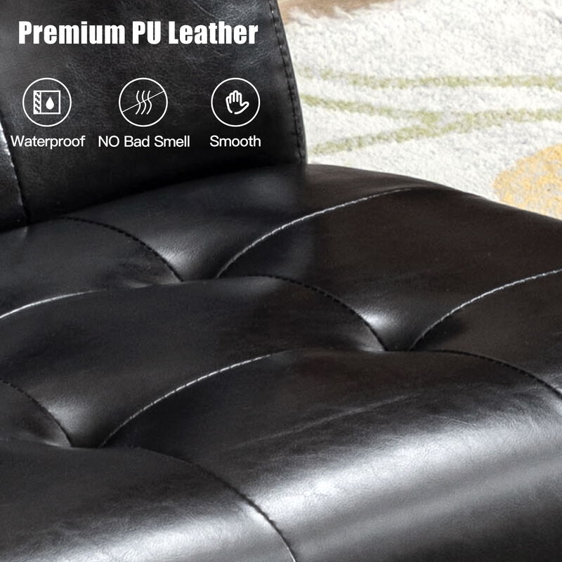 Accent Chair Mid-Century Modern Faux Leather ArmChair,Green