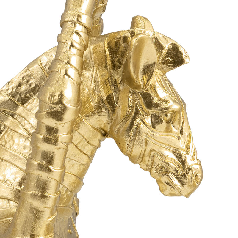 8" No Evil Zebras, Gold Set