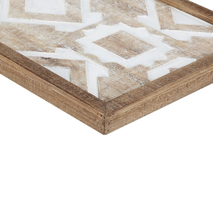 Gracie Mills Keene 3-Piece Wood Geometric Wall Art Set