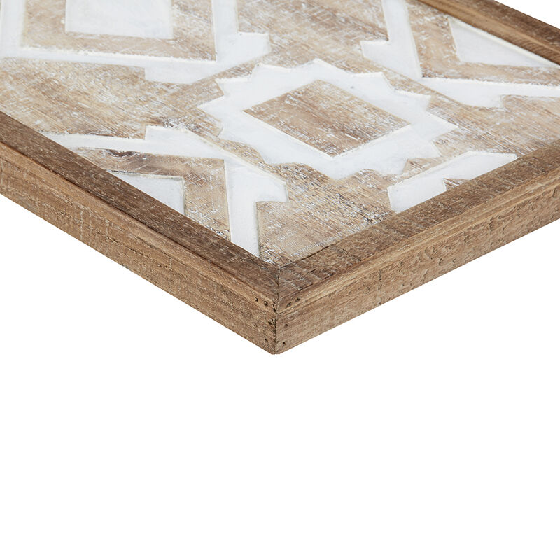Gracie Mills Keene 3-Piece Wood Geometric Wall Art Set