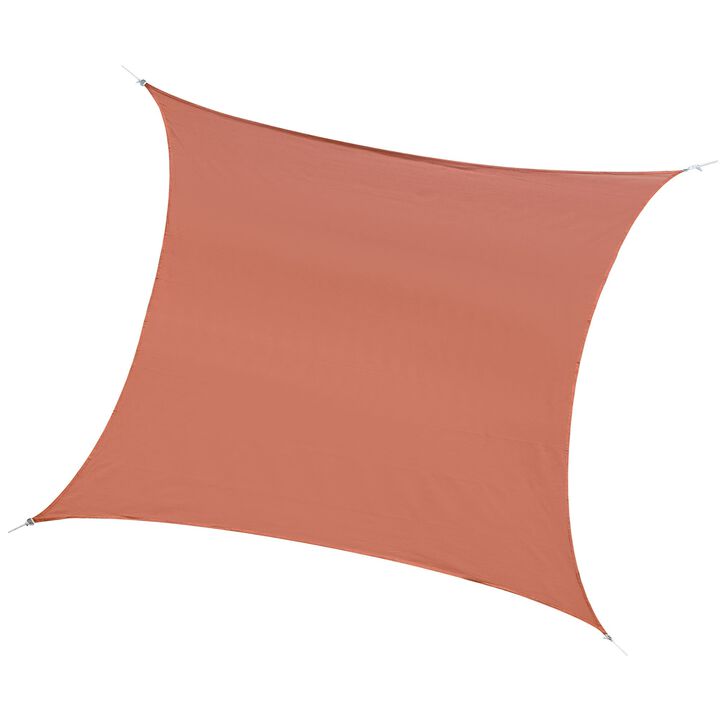 Brick Red Sun Cover: 20'x16' Rectangle Shade Sail for Outdoor Spaces