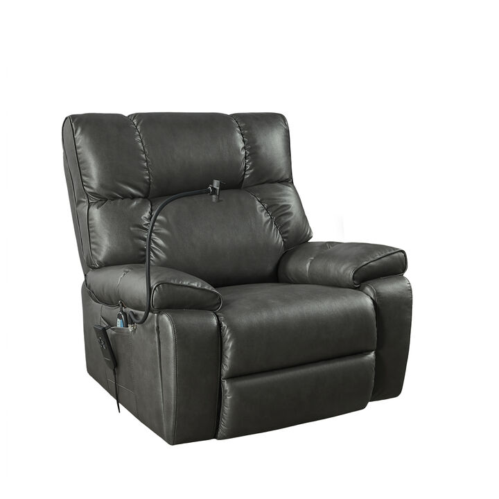 Electric Power Lift Recliner Chair with Massage, Heat & Phone Holder