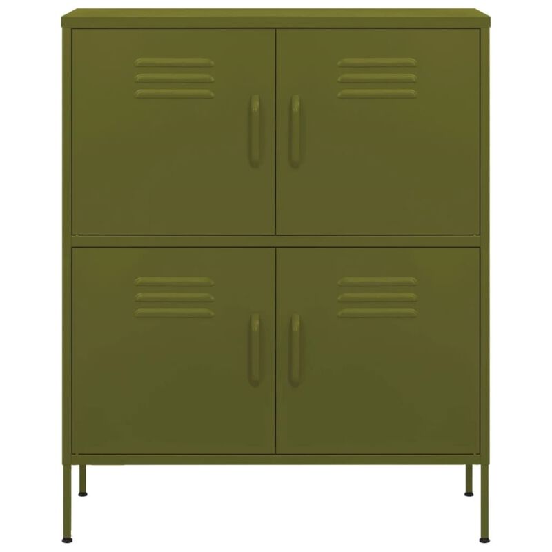 vidaXL Storage Cabinet 31.5"x13.8"x40" Steel