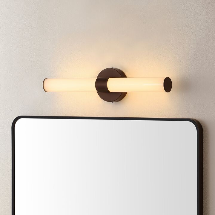 Brooks Industrial Mid Century Iron Integrated LED Vanity Light