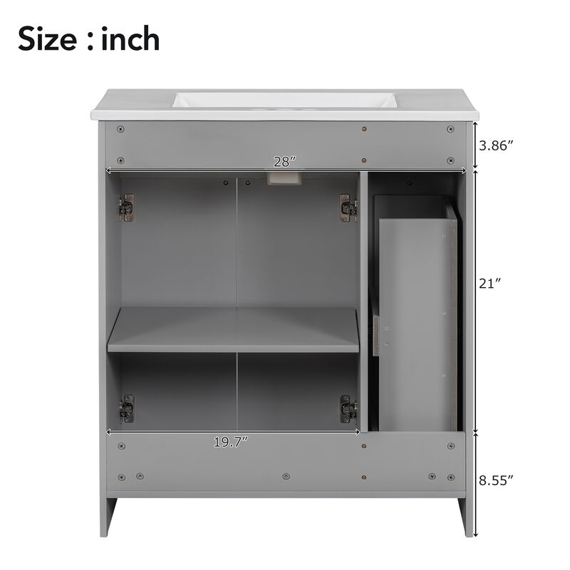 Merax Bathroom Vanity with Ceramic Sink