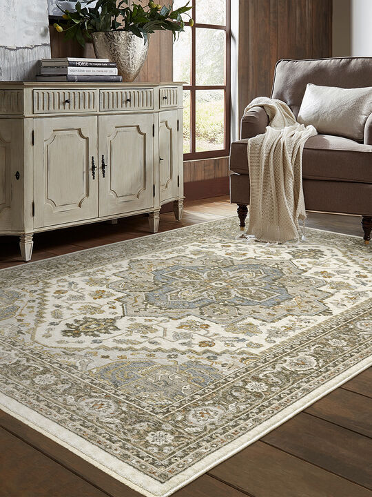 Maharaja 2' x 3' Ivory Rug