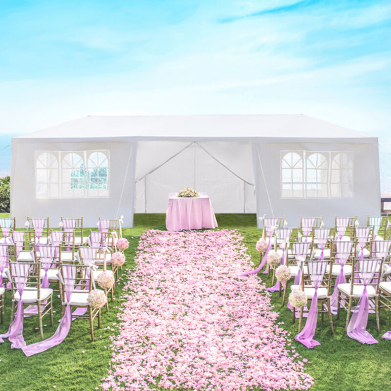 Outdoor Party Tent with 8 Removable Sidewalls and Waterproof Canopy