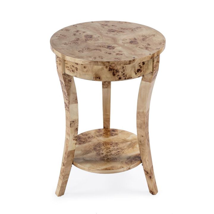 Butler Specialty Holdin Round 18W Side Table, Light Brown