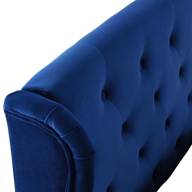 Modway - Penelope Tufted Wingback Queen Performance Velvet Platform Bed