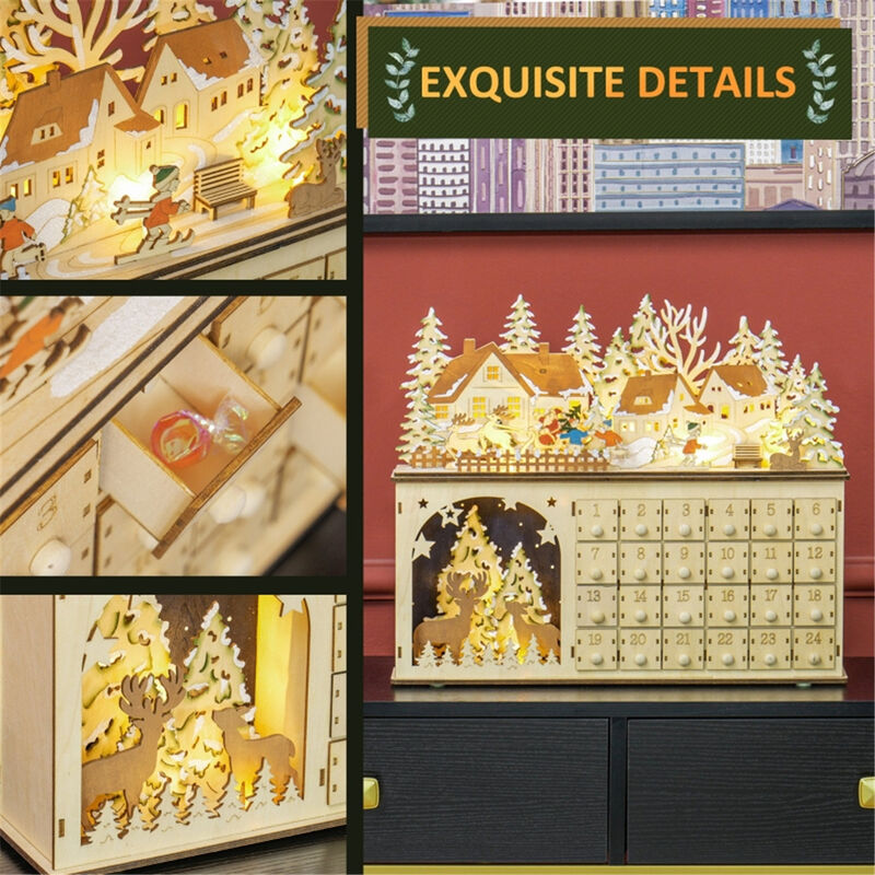 Kids Christmas Advent Calendar, 24 Surprise Gifts for Holiday Countdown Fun