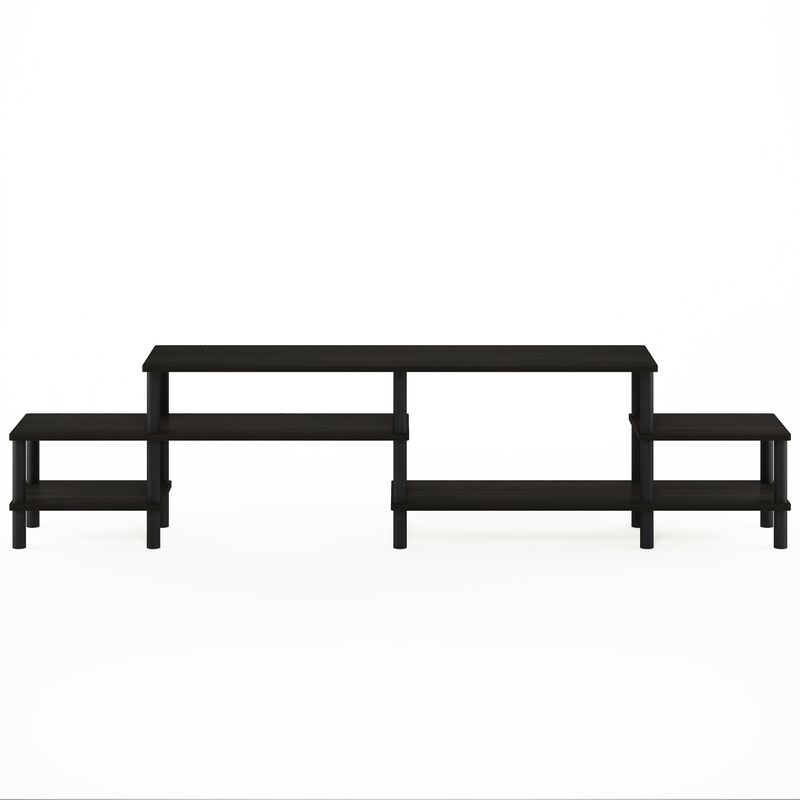 Furinno Furinno Turn-N-Tube Grand Entertainment Center for TV up to 80 Inch, Espresso/Black