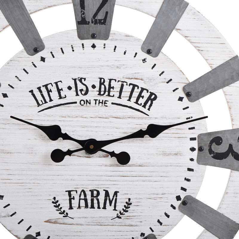 Better On The Farm Wall Clock