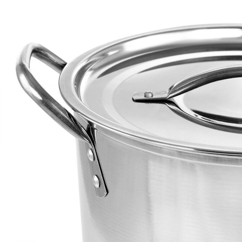 Gibson Everyday Whittington 8 Quart Stainless Steel Stock Pot with Lid