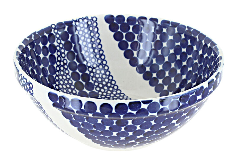 Blue Rose Polish Pottery Zara Small Serving Bowl