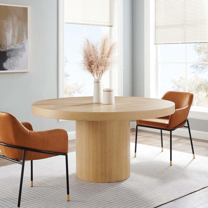 Modway - Gratify 60" Round Dining Table Oak