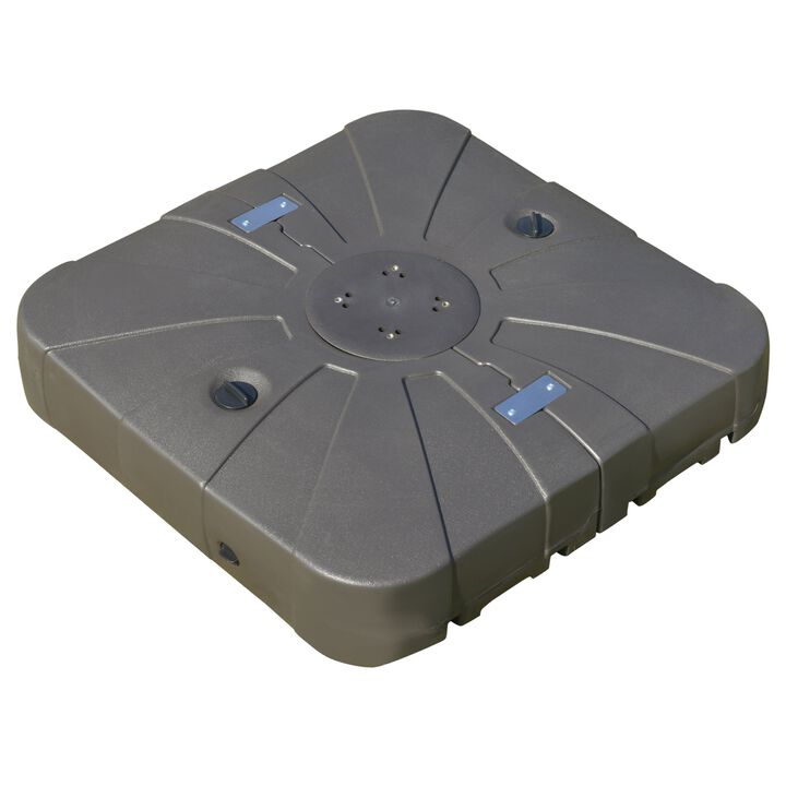 Coffee Umbrella Support: Cantilever Base with Wheels for Sand/Water