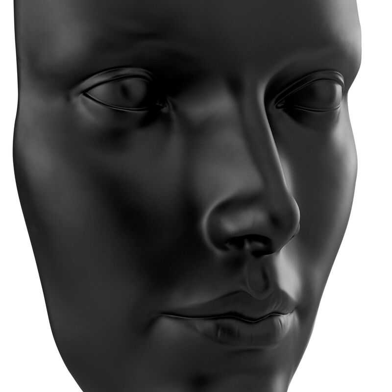 Sumerian Feminine Face Sculpture Resin Handmade