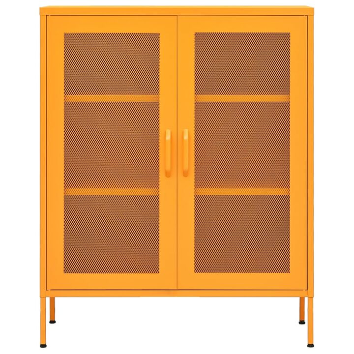 vidaXL Storage Cabinet 31.5"x13.8"x40" Steel