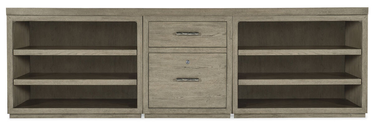 Linville Falls 96" Credenza with File and Two Open Desk Cabinets Credenza