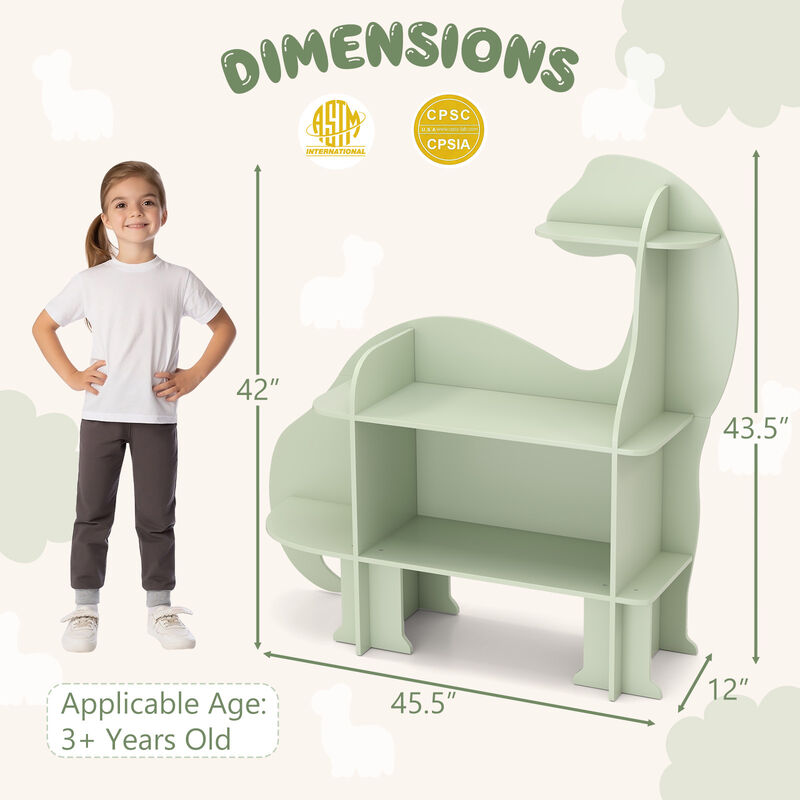 3-Tier Dinosaur Kids Bookshelf for Children