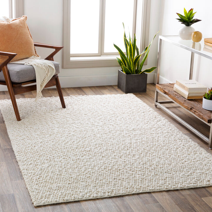 Como COO-2302 2' x 3' White Rug